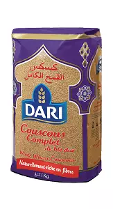 Dari Couscous Complet Whole Wheat / Täysjyvä Kuskus 1Kg - Couscous - 12022 - 1