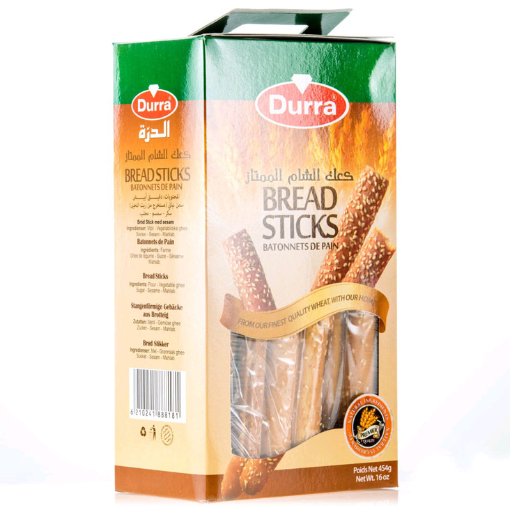 Durra Bread Stick Sesame / Leipätikut seesamilla 454g - Täytekeksit ja vohvelit - 2162 - 1