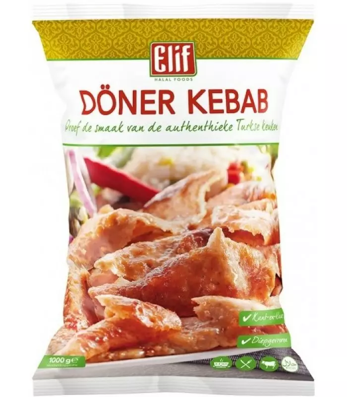 Elif Döner Kebab 1Kg - Nauta pakasteet - 2342 - 1