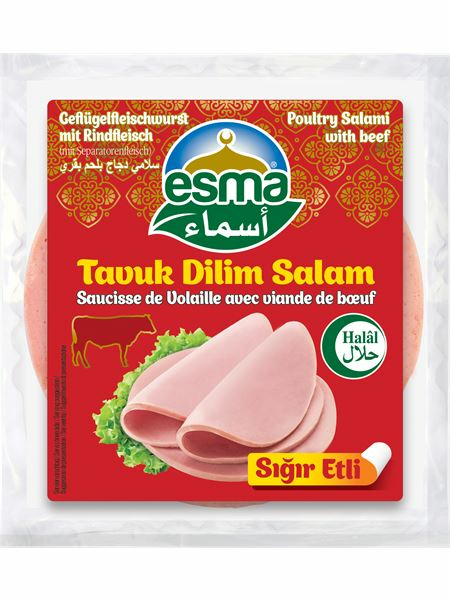 Esma Sigir Etli Tavuk Dilim Salam / Naudanliha- kanasalami leike 150g - Kana leikkeleet ja makkarat - 18512 - 1