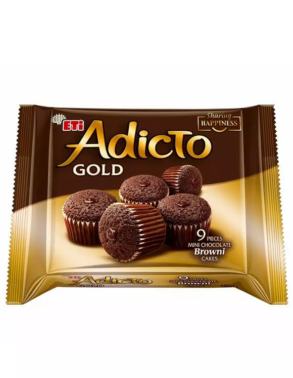 Eti Adicto Gold Browni/ Suklaamuffinsi 180g - Täytekeksit ja vohvelit - 7862 - 1