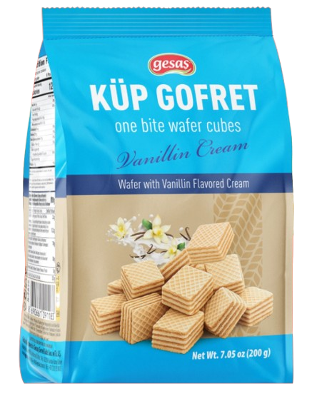 Gesas Vanilla Cube Waffle/ Vohveli Vaniljakreemitäytteellä 200g - Täytekeksit ja vohvelit - 21642 - 1