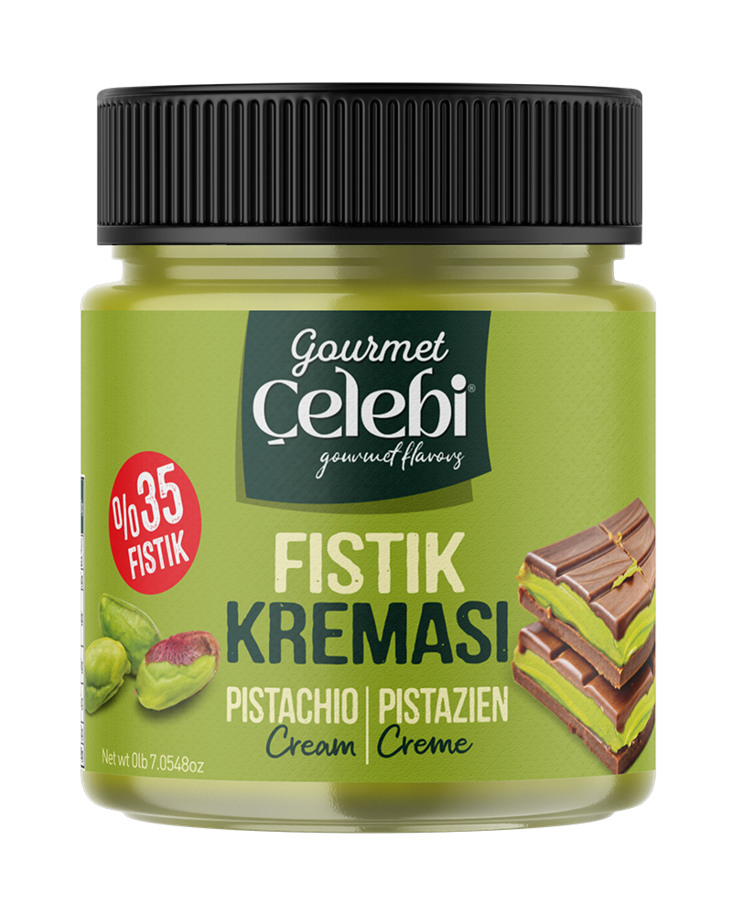 Gourmet Celebi Pistazien Creme / Pistaasi levite 200g 35% CAM - Makeat levitteet ja pähkinälevitteet - 15462 - 1