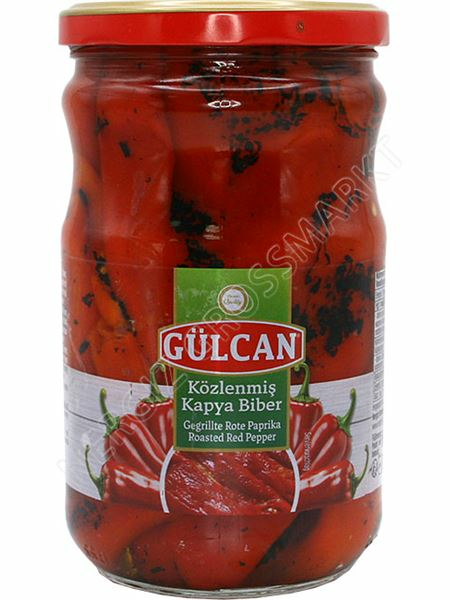 Gulcan Roasted Red Pepper/ Paahdettu Punainen Paprika 660g CAM - Tomaatti- ja paprikasäilykkeet - 17482 - 1