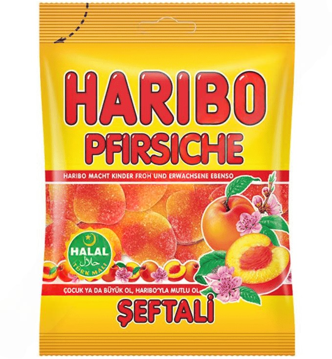 Haribo Peaches Karkkipussi 100g - Irtomakeiset - 3112 - 1
