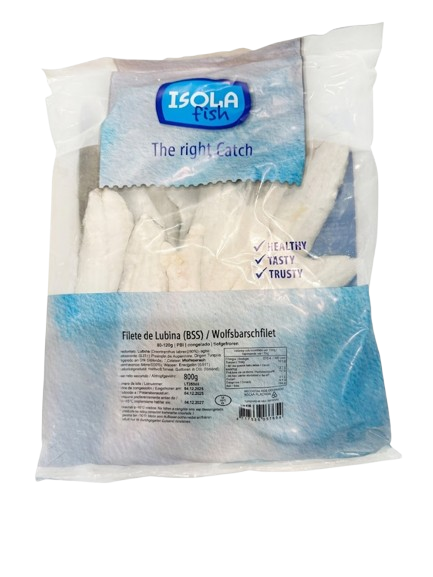 Isola Fish Sea Bass Levrek / Lubina 800g - Pakastekalat - 20172 - 1
