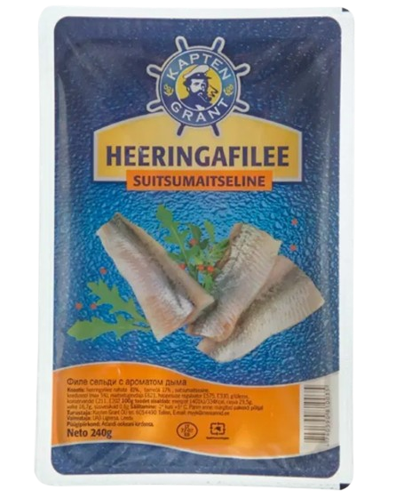Kapten Grant Sillifilee savustettu 240g - Kala- ja äyriäissäilykkeet - 20162 - 1