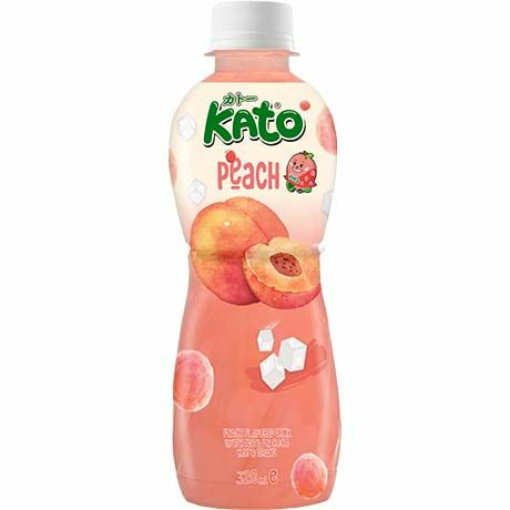 Kato Peach Juice with Nata De Coco / Persikkamehu kookoshyytelöillä 320ml PET - Juomat - 14632 - 1