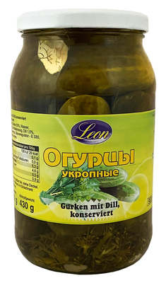 Leon Gurken Mit Eichenblättern / Suolakurkku tammenlehdillä 900ml - Kurkkusäilykkeet - 6782 - 1