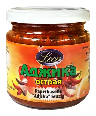 Leon Paprikasose "Adjika" Feurig / Paprikakastike "adjika" tulinen 205ml CAM - Tomaatti- ja paprikasäilykkeet - 10422 - 1