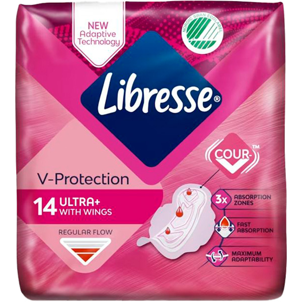 Libresse Ultra Normal Wing 14pcs/ Terveysside - Hygieniatarvikkeet - 16762 - 1