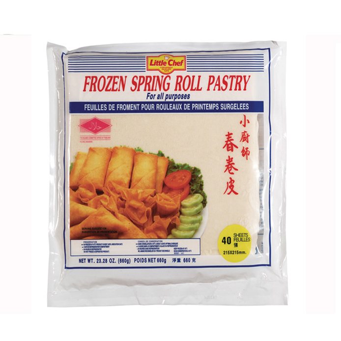 Little Chef Frozen Spring Roll Pastry / Kääryle paperi 40kpl 660g - Suolaiset leivonnaiset - 5952 - 1