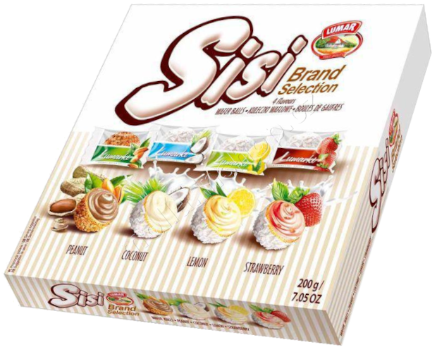 Lumar Mix Wafer Ball/ Kookosvohvelipallo 200g - Konvehdit - 19952 - 1