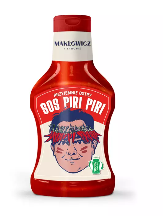 Maklowiczi SOS Tomato Sauce with Chili Piri Piri / Tomaattikastike, tulinen 340g - Ketsupit&sinaapit - 16192 - 1