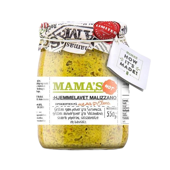 Mamas Malizzano Aci/ Vihreä Ajvar Tulinen 550g - Tomaatti- ja paprikasäilykkeet - 17562 - 1