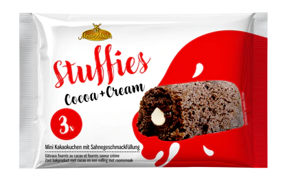 Meister Moulin Stuffies Cream / Täytetty kaakao&kermakakku 3x45g - Täytekeksit ja vohvelit - 18382 - 1