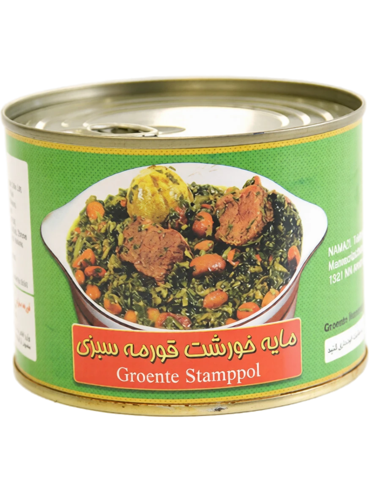Namazi Ghormeh Sabzi Stew / Paistettu ghormeh-kasvis LIHATON 450g - Valmisruokasäilykkeet - 19612 - 1