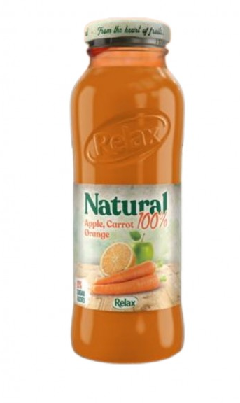 Natural 100% Carrot/ Porkkanamehu 0% sokeri 200ml - Täysmehut - 15982 - 1