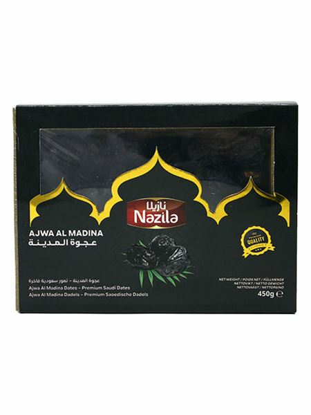 Nazila Ajwa Al Madina Dates/ Taateli 450g - Kuivatut hedelmät - 18932 - 1
