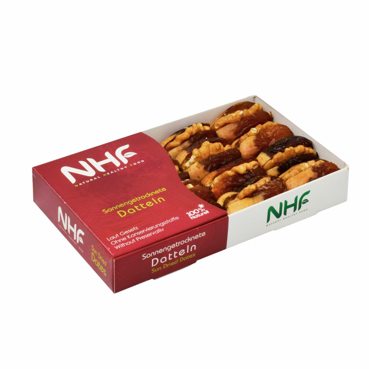NHF Walnut Stuffed Dates/ Saksanpähkinätäytetyt Taatelit 140g - Kuivatut hedelmät - 18782 - 1