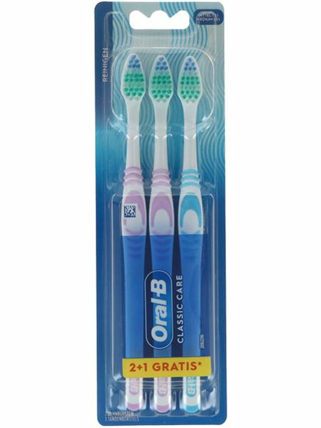 Oral-B Classic Care Medium Hammasharja 3kpl - Hygieniatarvikkeet - 21062 - 1