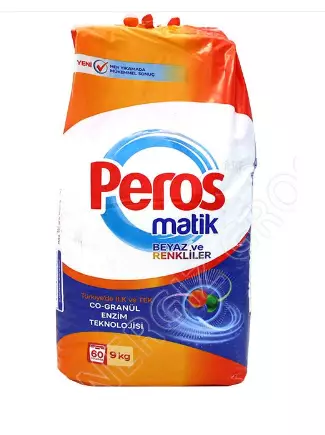 Peros Matik Beyaz Renkleri/ Pesujauhe 9kg - Pyykinpesuaineet ja -tarvikkeet - 15162 - 1