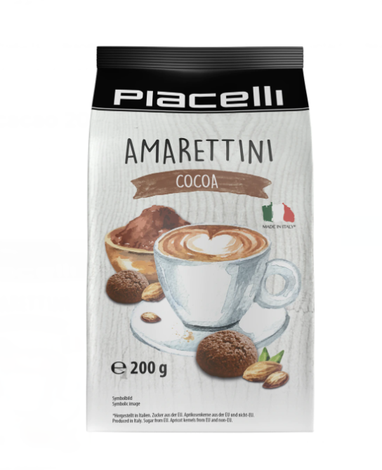 Piacelli Pastries Amarettini Cacao Keksi 200g - Täytekeksit ja vohvelit - 16052 - 1