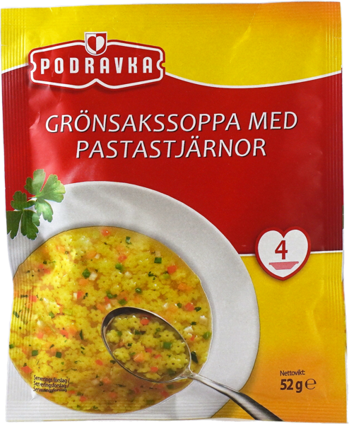 Podravka Kasviskeitto tähtipastalla 52g - Valmiskeitot ja valmisjauheet - 7922 - 1