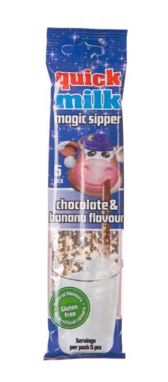 Quick Milk Magic Sipper Choco&Banana/ Suklaa-Banaani makuinen Taikapilli 30g - Irtomakeiset - 15522 - 1