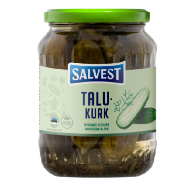 Salvest Marinated Cucumbers/ Talu Suolakurkku 675g CAM - Kurkkusäilykkeet - 19842 - 1