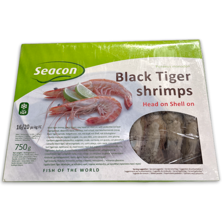Seacon BT Shrimps HOSO 16-20p 75%/ Katkarapu 750g - Pakasteäyriäiset - 18222 - 1