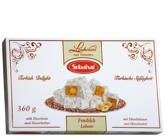 Sebahat Turkish Delight Manteli Lokum 360g - Turkish Delight & Halvat - 16712 - 1