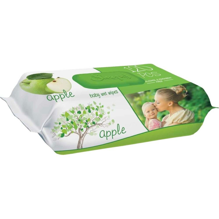 Sleepy Apple Wet Wipes/ Kosteuspyyhe 120kpl - Siivousvälineet ja tarvikkeet - 18452 - 1