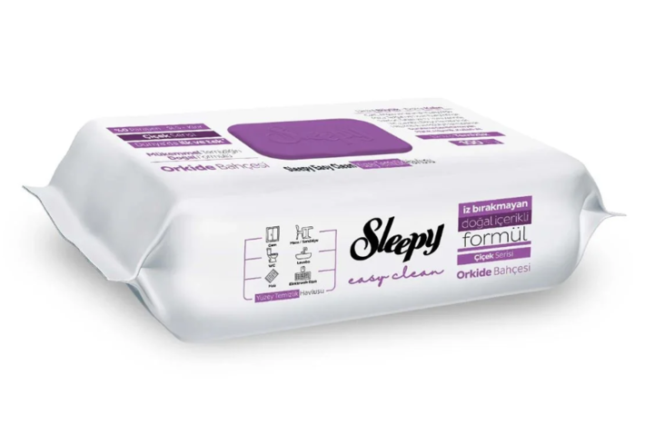 Sleepy Easy Clean Orchid Garden Kosteuspyyhe 100kpl - Siivousvälineet ja tarvikkeet - 17812 - 1