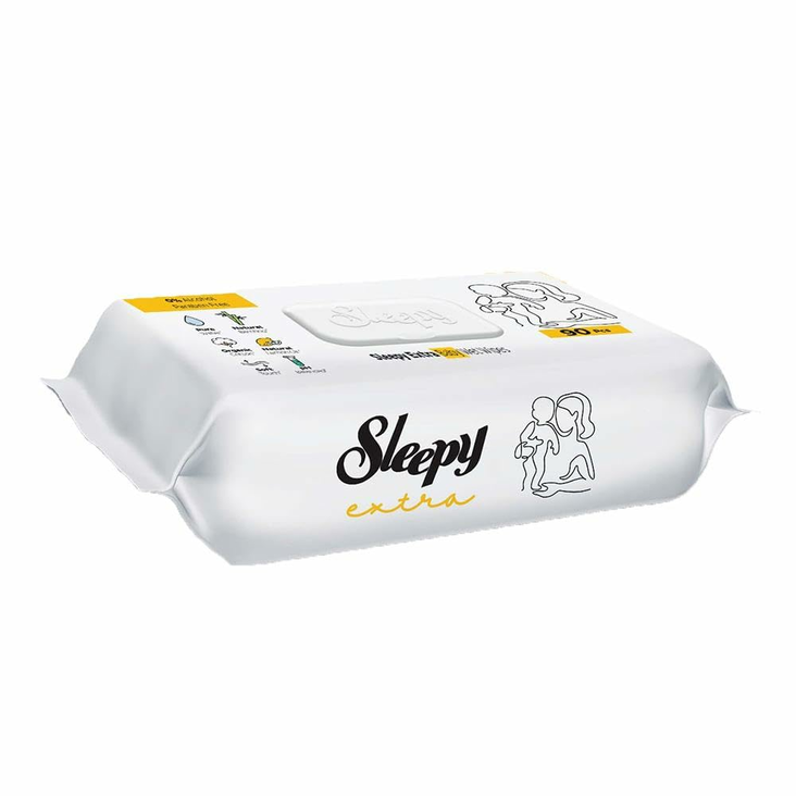 Sleepy Wet Wipes Extra/ Kosteuspyyhe 70kpl - Siivousvälineet ja tarvikkeet - 15722 - 1