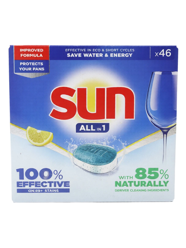 Sun Dishwasher tablets All in 1/ Astianpesutabletti 46kpl - Astianpesuaineet ja tarvikkeet - 19622 - 1