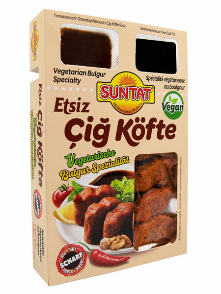 Suntat Etsiz Cig Köfte Aci / Lihattomat raa'at lihapullat tulinen 380g - Valmisruokasäilykkeet - 18532 - 1