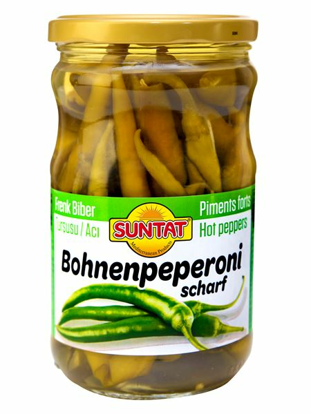 Suntat Piri Piri Biber Tursu/ Chilipaprikat suolaliemessä 660ml CAM - Pepperonisäilyke - 20732 - 1