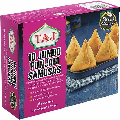 Taj Jumbo Punjabi Samosas 750g - Suolaiset leivonnaiset - 11522 - 1