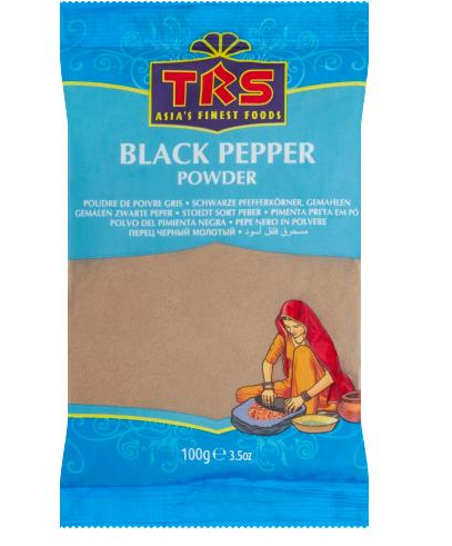 TRS Black Pepper Powder/ Mustapippuri jauhe 100g - Yleismausteet - 8212 - 1