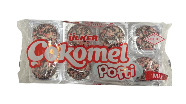 Ulker Cokomel Pofti Mixed / Keksejä vaahtokarkki- ja karkkirouhekuorrutteell144g - Täytekeksit ja vohvelit - 15452 - 1