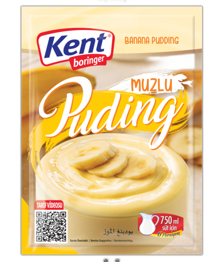 KB Banana Puding/ Banaani Vanukasjauhe 125g - Vanukkaat ja jälkiruoka-ainekset - 19093 - 1