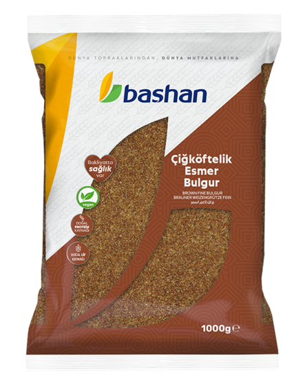 Bashan Cigkörtelik Esmer Bulgur / Ruskea Hienonnettu Bulgur 1kg - Bulgur - 19763 - 1