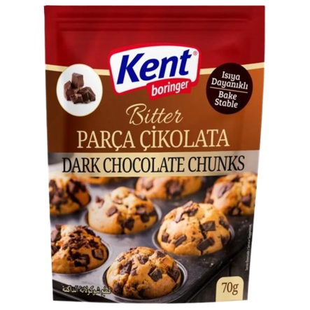 KentBor Dark Chocolate Chunk/ Tummasuklaapala 70g - Vanukkaat ja jälkiruoka-ainekset - 20383 - 1