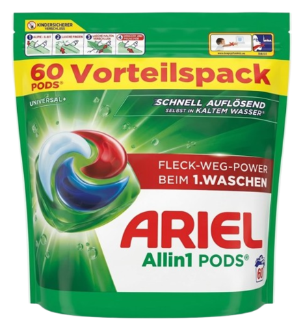 Ariel Universal/ Pyykinpesujauhe 60kplx19,9g - Pyykinpesuaineet ja -tarvikkeet - 21203 - 1