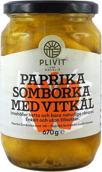 Plivit Somborka with cabbage/ Somborka Kaalilla 650g CAM - Tomaatti- ja paprikasäilykkeet - 21273 - 1