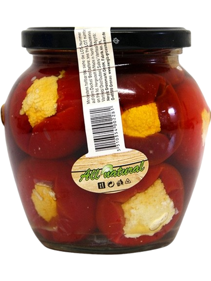 Balkaneta Punainen Kirsikkapaprika Soijajuustolla 580ml - Vihannessäilykkeet - 643 - 1