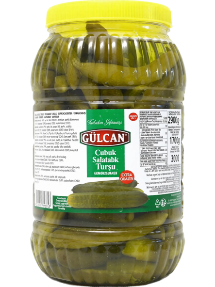 Gulcan Pickled Cucumbers / Kurkut Mausteliemessä 2900/1700g PET - Kurkkusäilykkeet - 18913 - 1