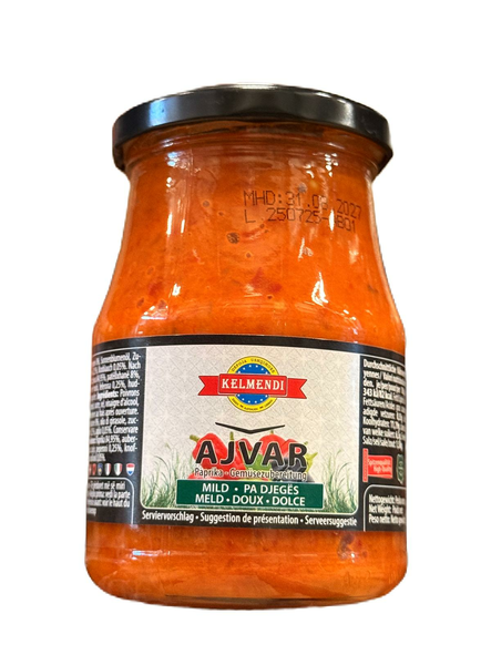 Kelmendi Ajvar Tatli/ Paprikatahna Mieto 370g - Tomaatti- ja paprikasäilykkeet - 3323 - 1