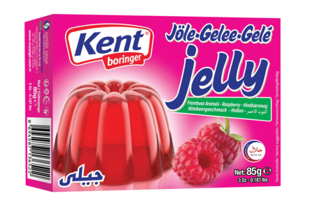 KentBor Jelly Raspberry/ Vadelmahyytelöjauhe 85g - Liivatteet ja muut hyytelöimisaineet - 18893 - 1